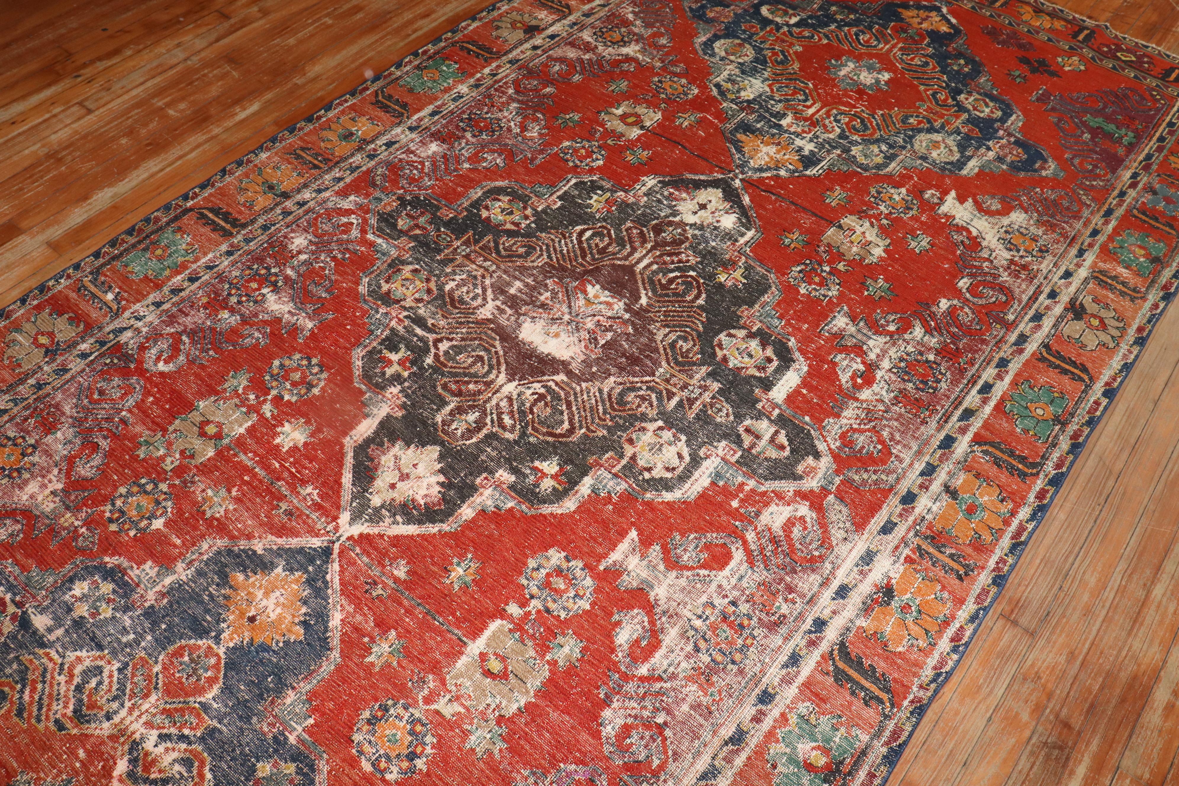 MId-19th century Persian flat-weave Soumak ‘soumac’ tribal rug 

5'8'' x 12'