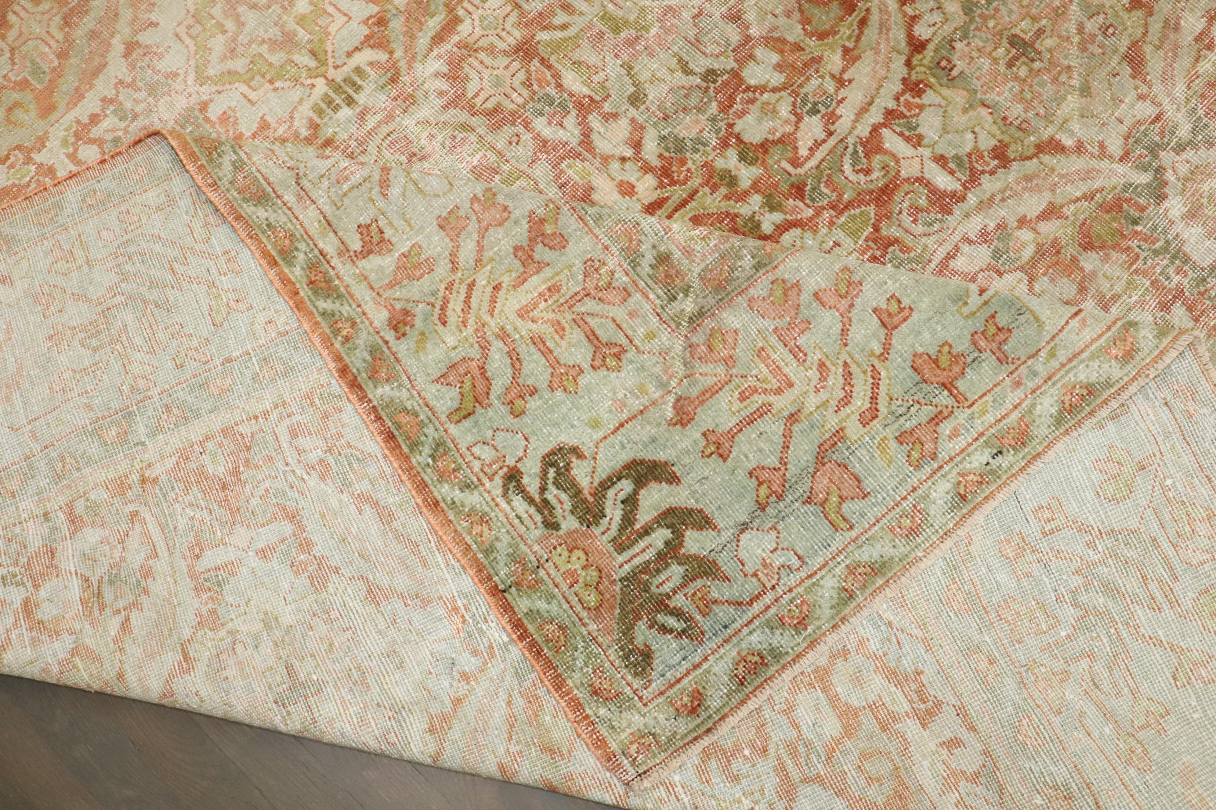Agra Tappeto Zabihi Collection'S Antico Persiano Mahal Usurato in vendita