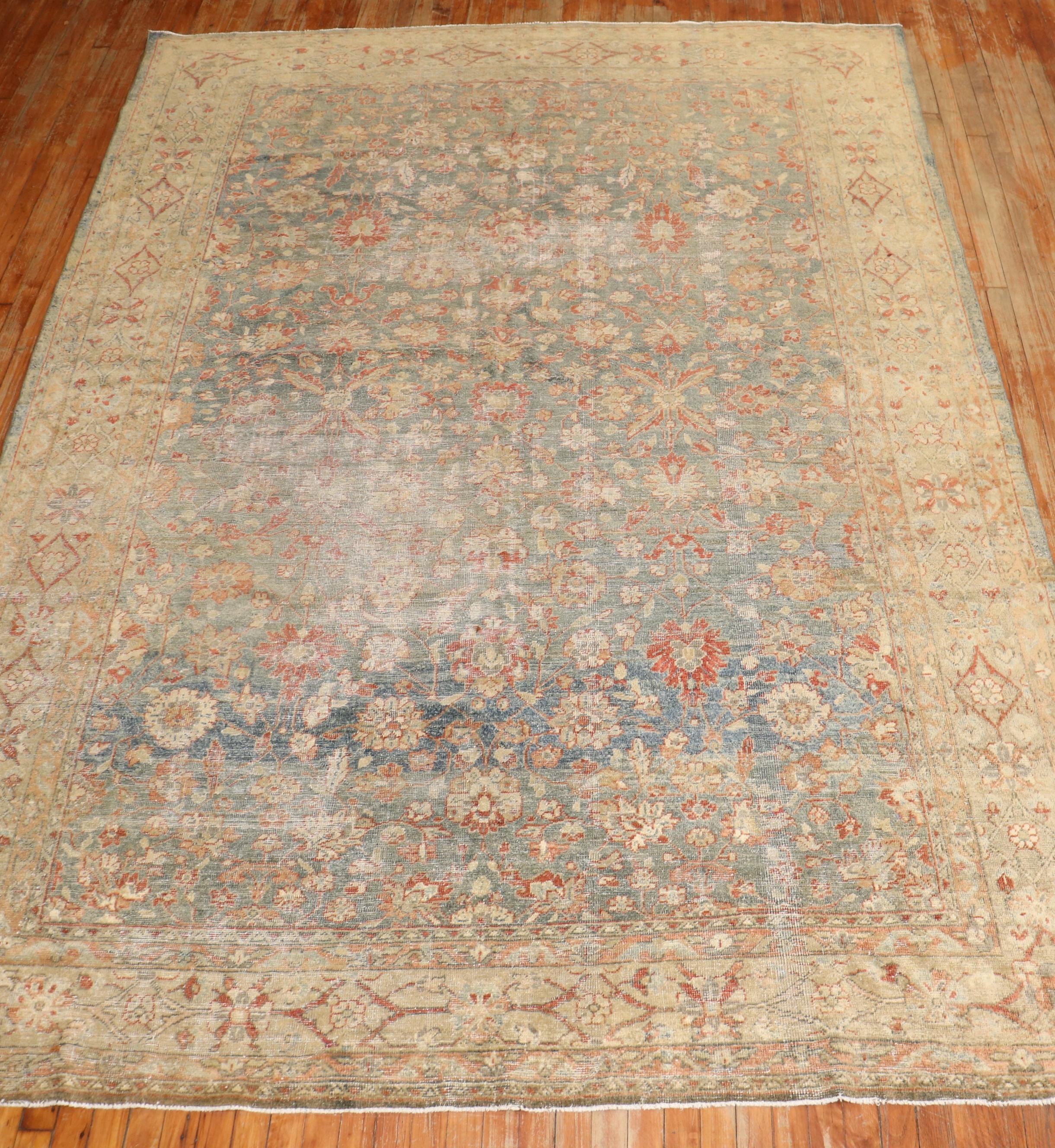 Tappeto Zabihi Collection'S Antico Persiano Mahal Usurato in vendita 1