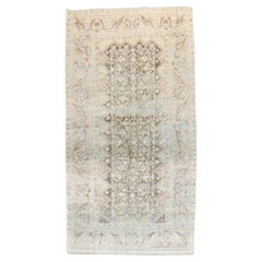 Zabihi Collection Worn Antique Persian Mahal Rug