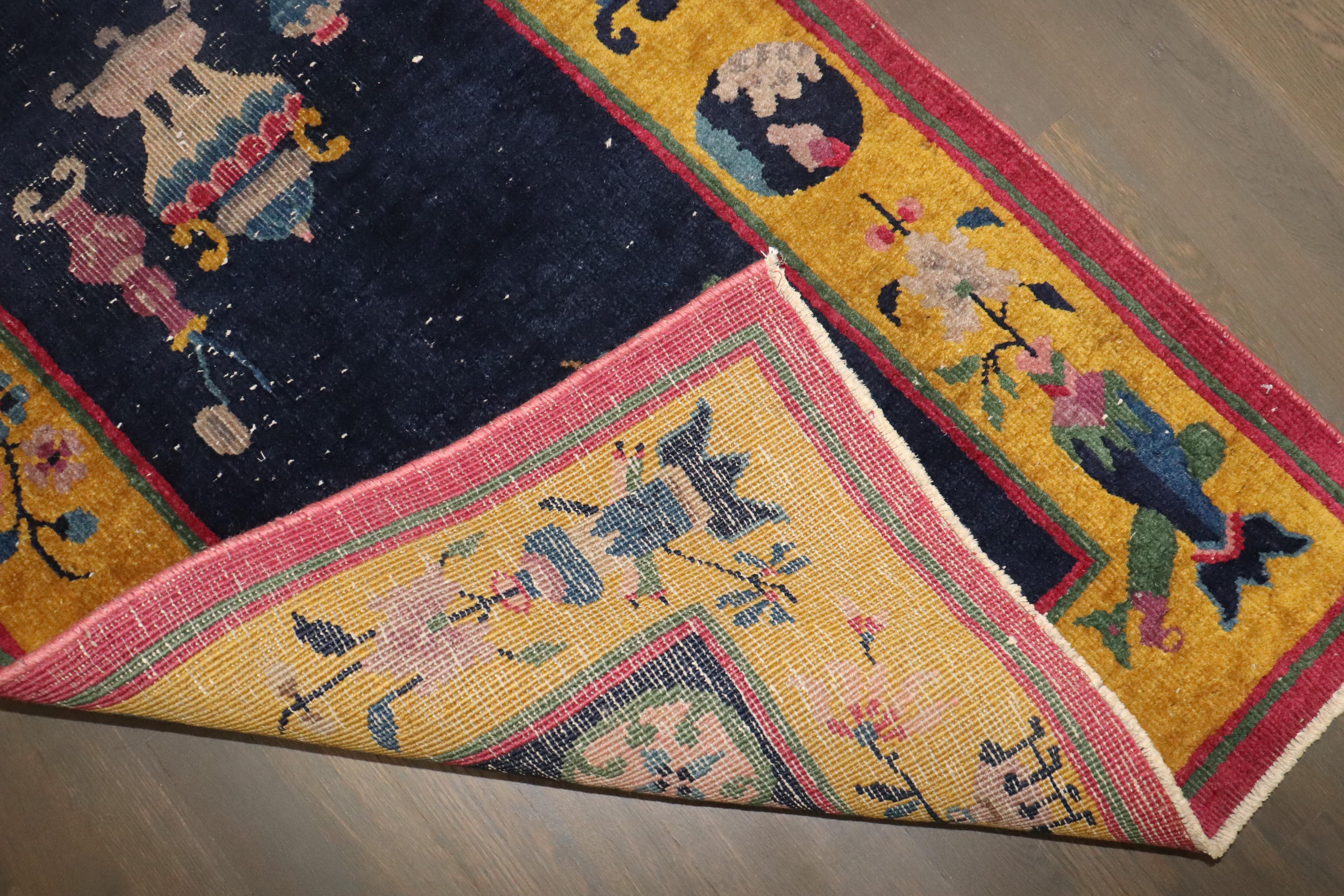 Chinois Collection Sal, tapis chinois usé de style Art Déco en vente