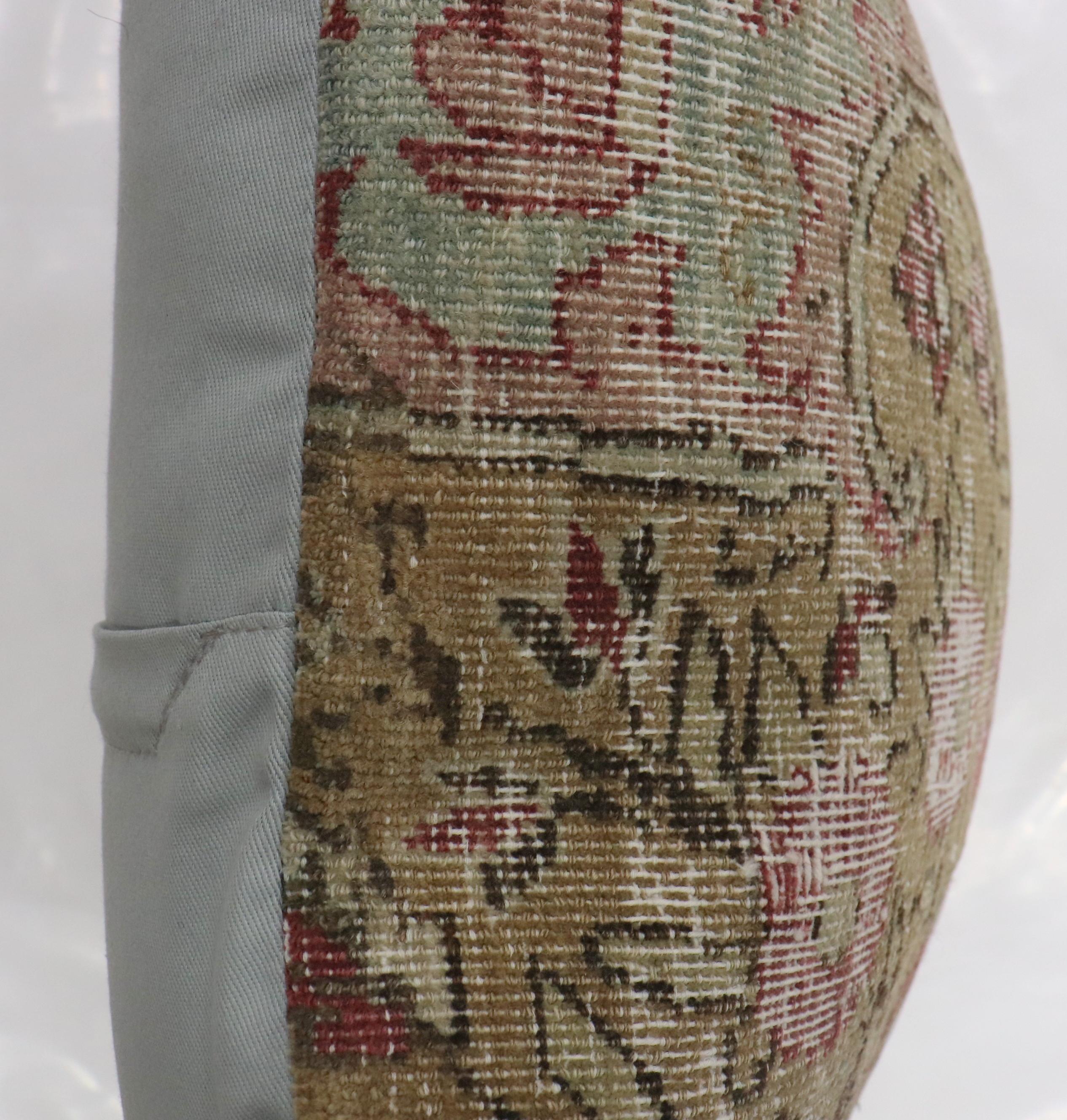 Turco Cuscino con bordo pittorico persiano Kerman della collezione Zabihi in vendita