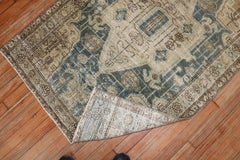 Zabihi Collection Worn Green Persian Scatter Size Rug