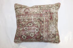 Zabihi Collection Worn Persian Kerman Rug Pillow