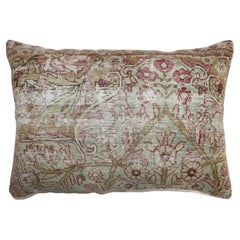 Zabihi Collection Worn Persian Kerman Rug Pillow