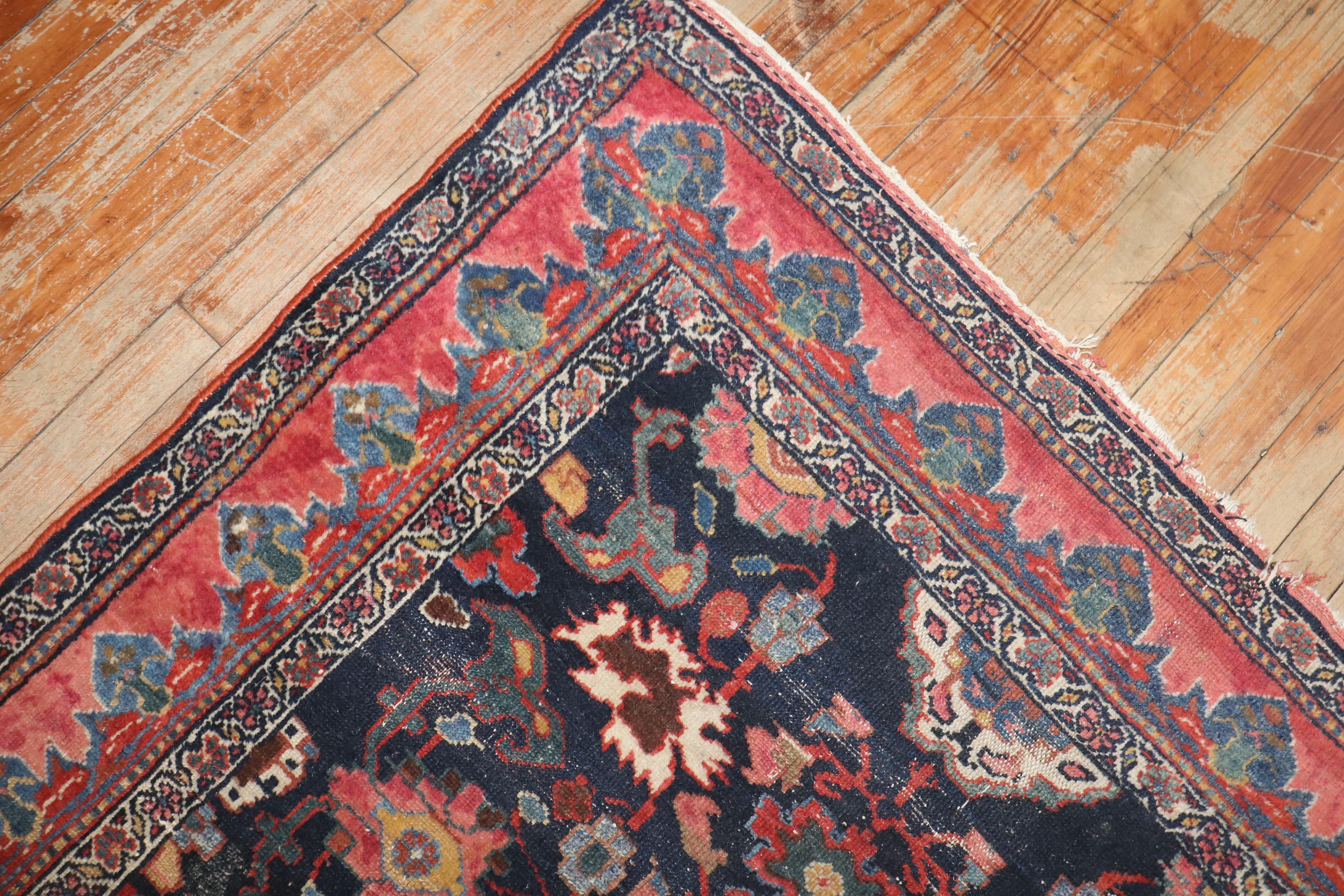Zabihi Collection Getragener Persischer Malayer Teppich (Handgewebt) im Angebot