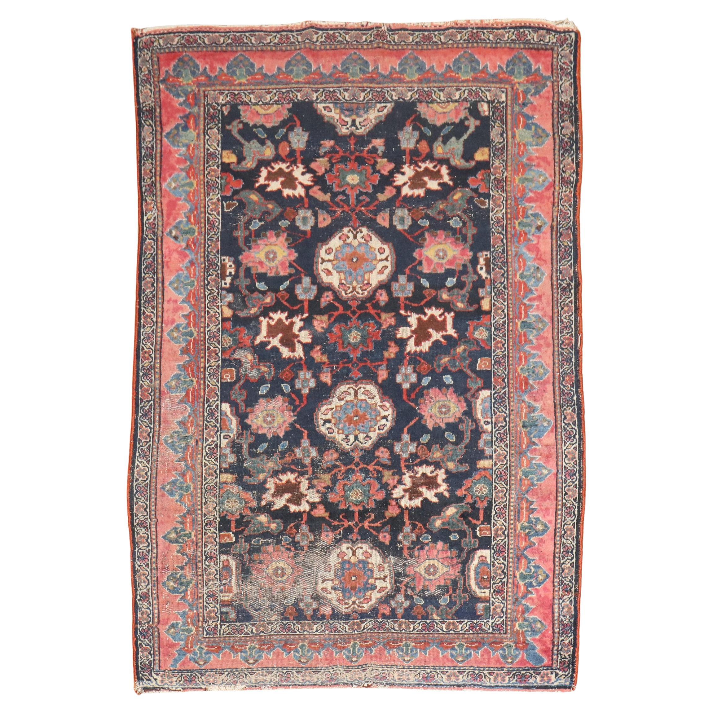 Zabihi Collection Getragener Persischer Malayer Teppich