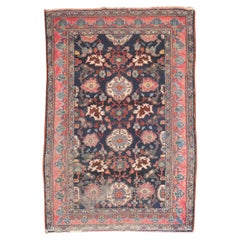 Vintage Zabihi Collection Worn Persian Malayer Rug