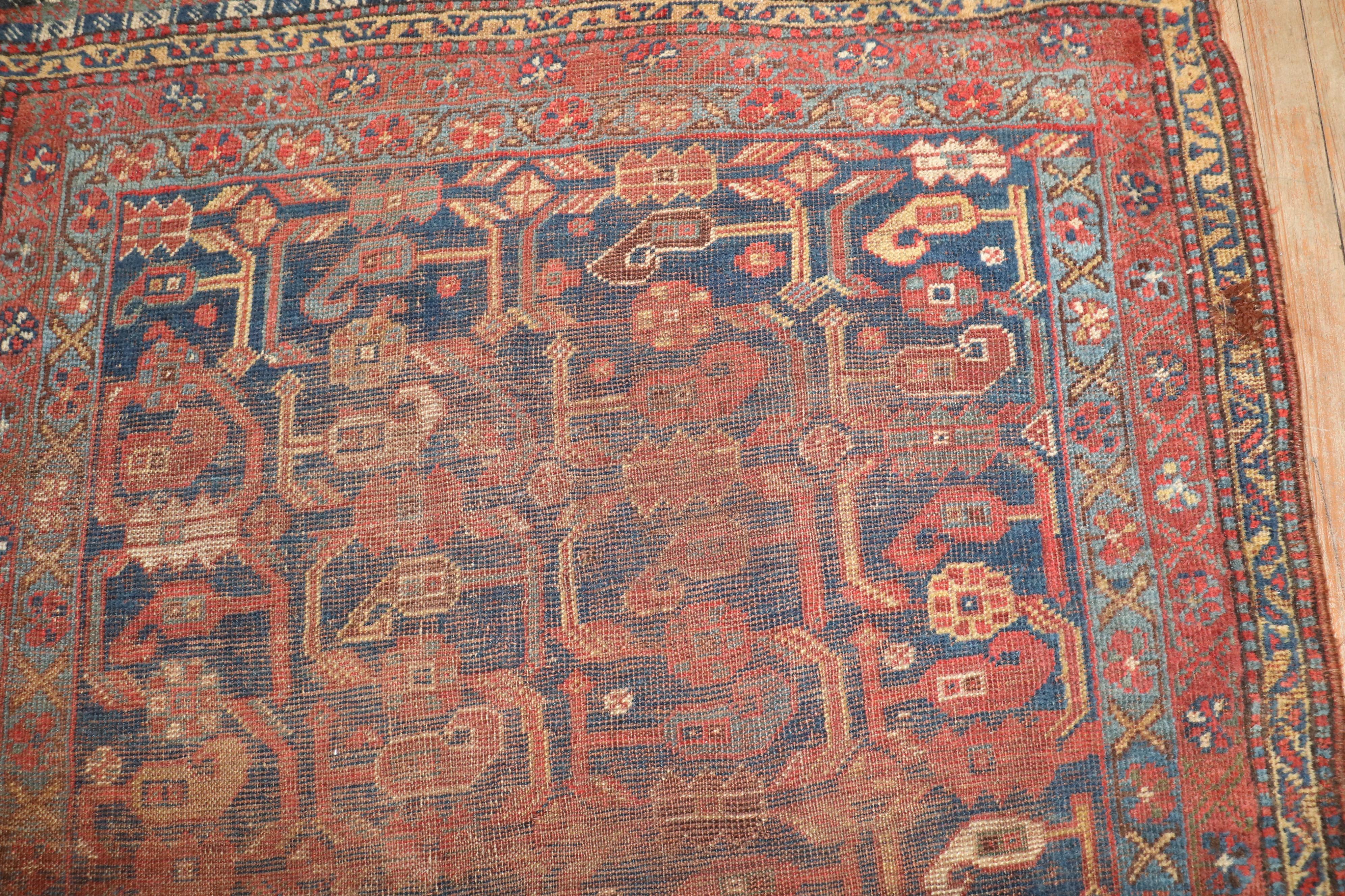 Alfombra kurda tribal de textura desgastada de finales del siglo XIX

Detalles
alfombra no.	j3875
talla	4' 3