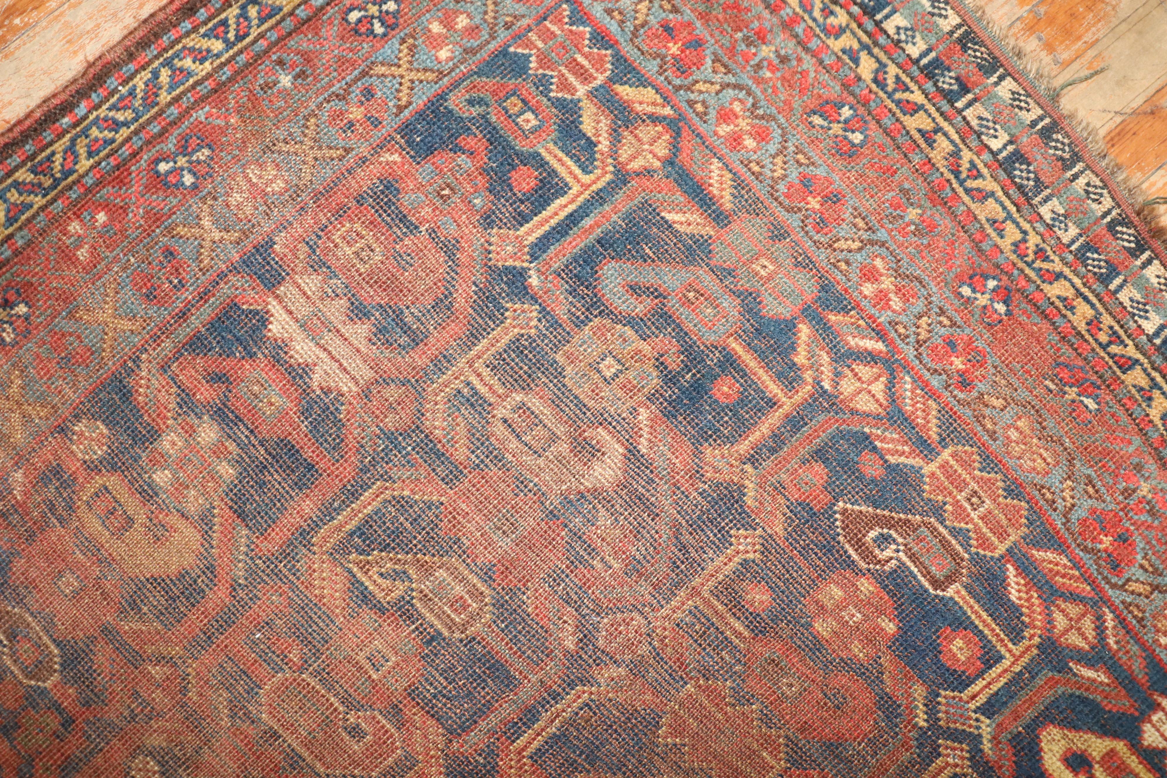 Colección Zabihi Alfombra Persa Desgastada en Desgastado estado para la venta en New York, NY