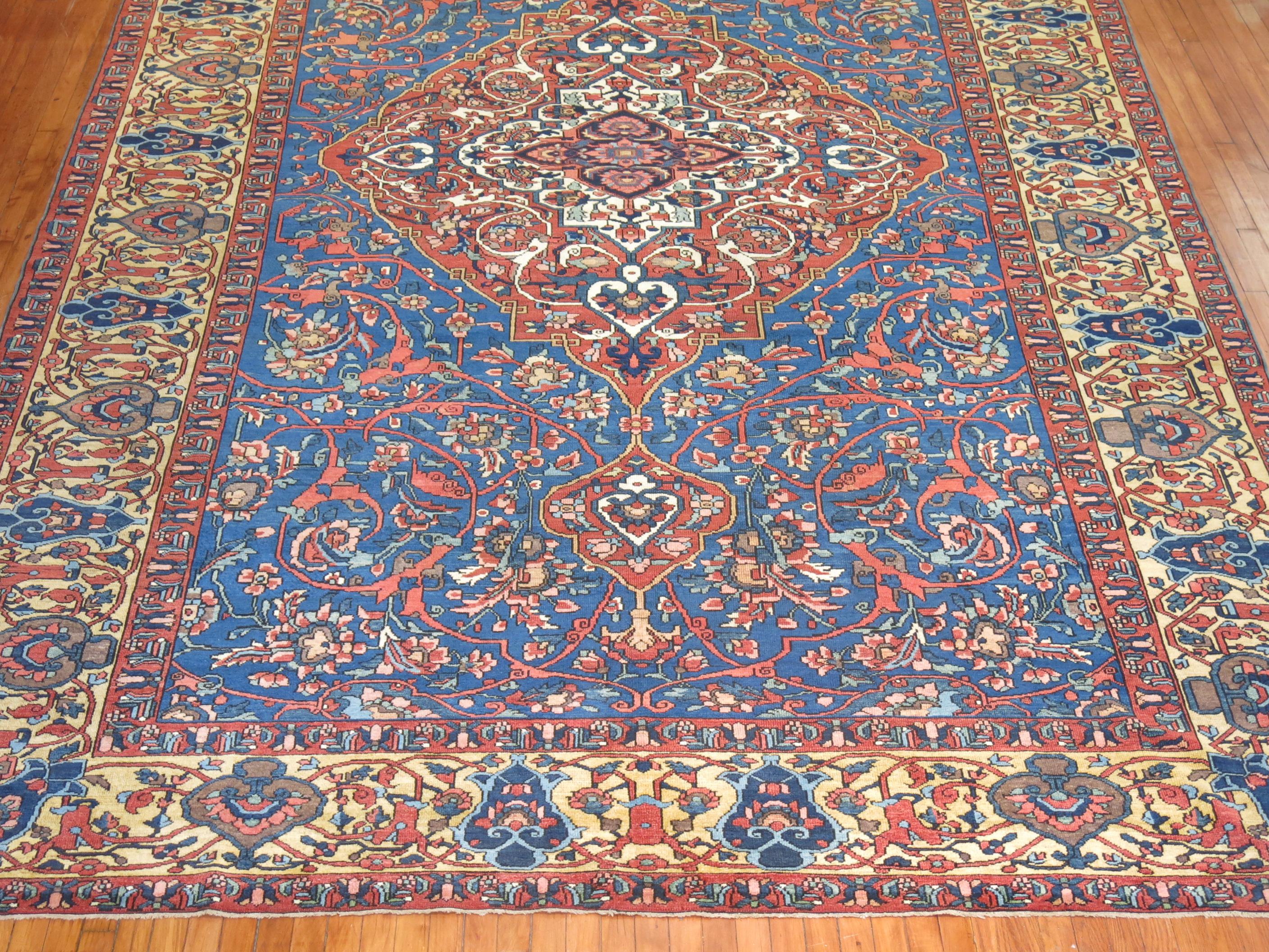 
an early 20th Century Stellar Persian Bakhtiari Large size rug

Details
rug no.	8393
size	9'10'' x 16'9