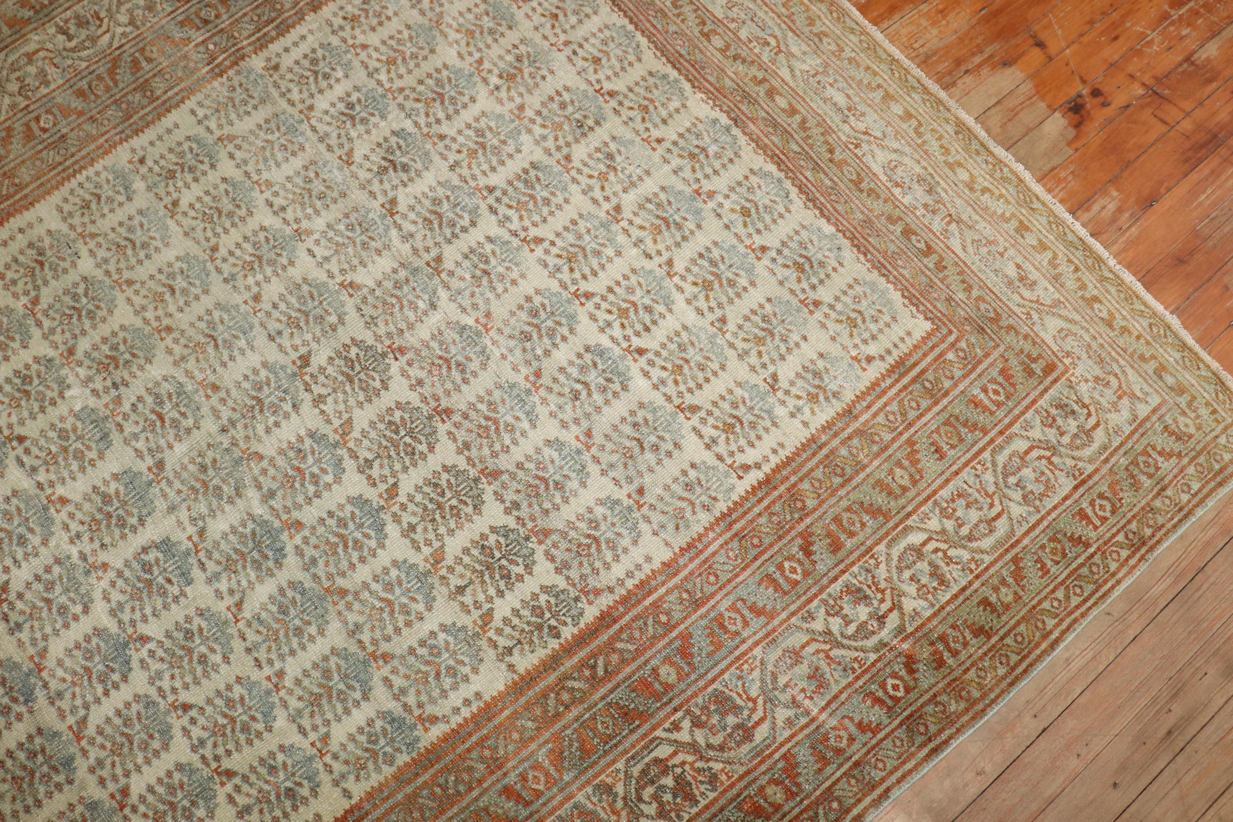 Zabihi Colletion Persian Seraband Antique Rug In Good Condition In New York, NY
