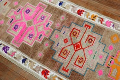 Zabihi Colorful Vintage Turkish Anatolian Runner