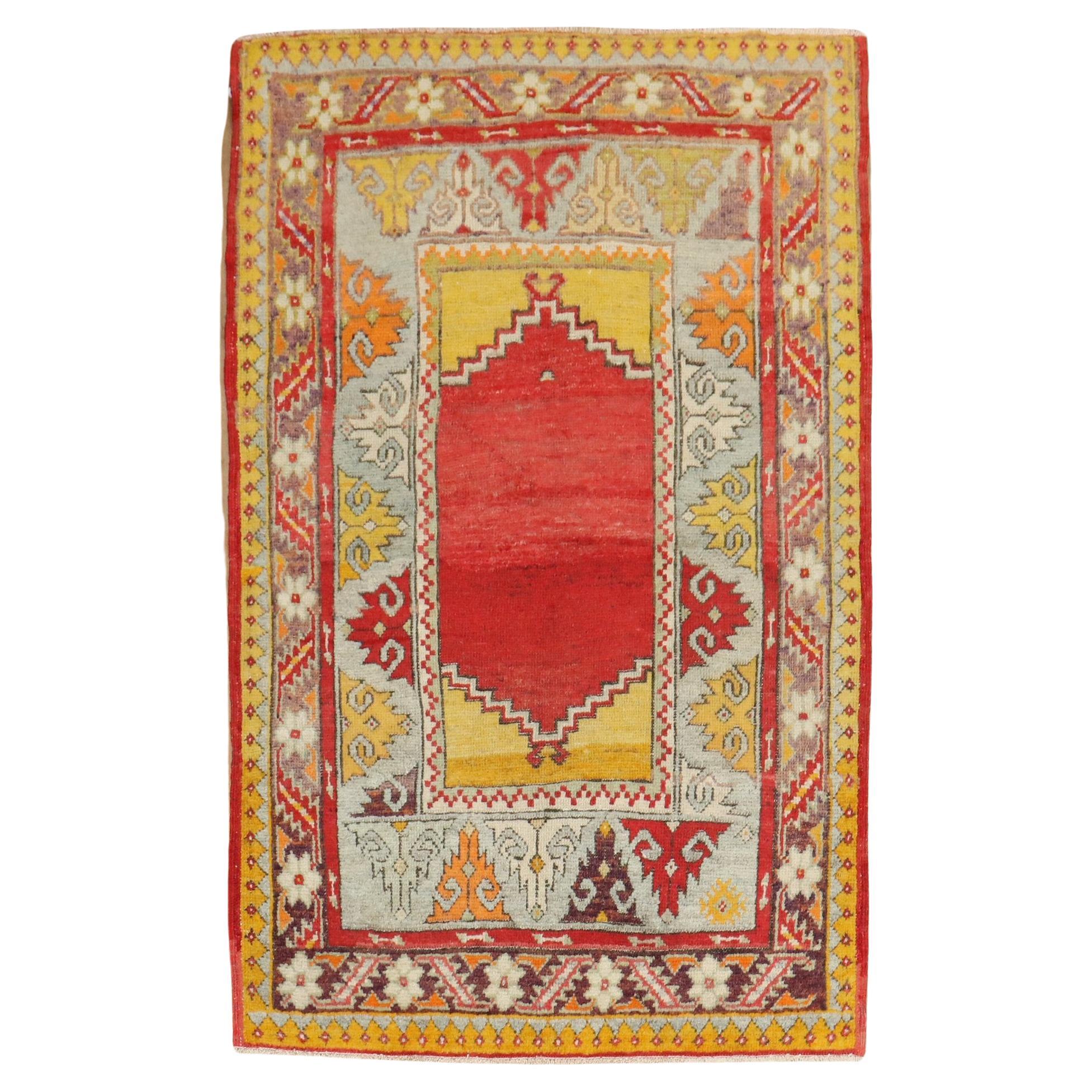 Zabihi Rug Collection Antique Turkish Melas Rug For Sale