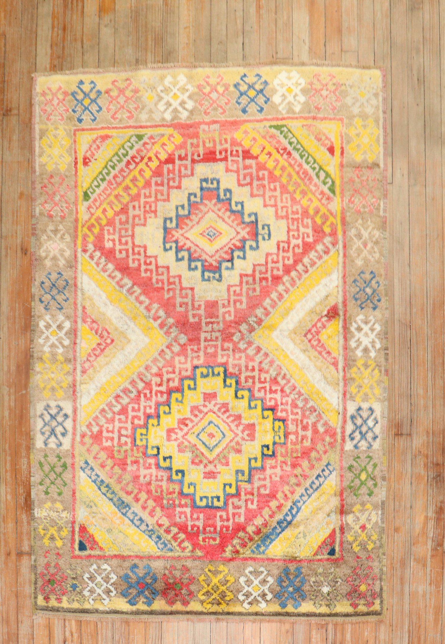 3rd Quarter of the 20th century High Pile Geometric Turkish Konya Rug

Details
rug no. j2853

size 4' 1