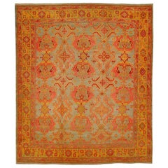 Zabihi Rug Collection Exotic Oversize 20th Century Antique Turkish Oushak Rug
