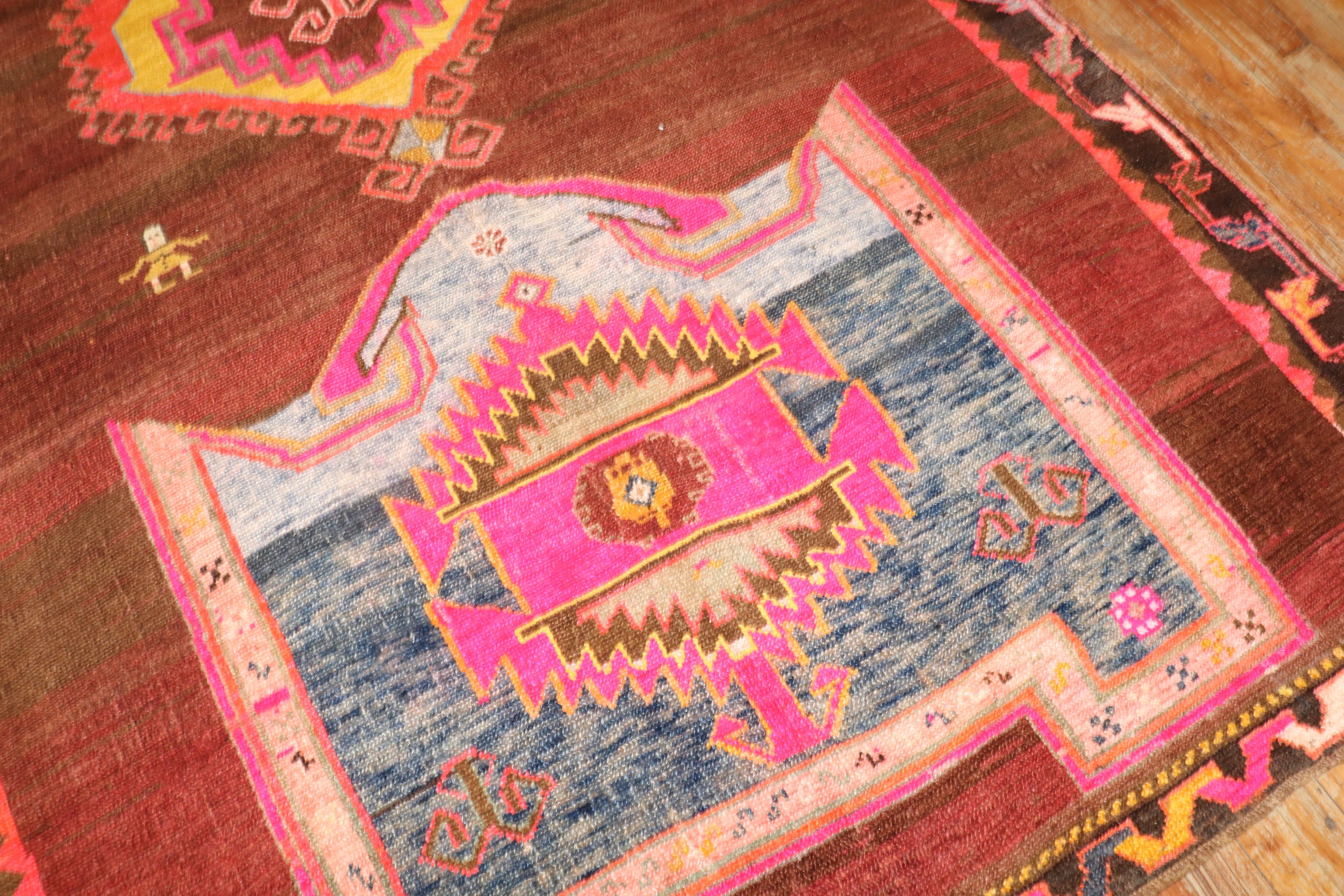 Futurist Zabihi Rug Collection Funky Turkish Gallery Rug For Sale