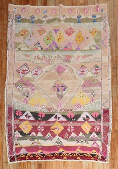 Zabihi Rug Collection Funky Vintage Turkish Rug