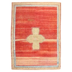 Zabihi Rug Collection Red Turkish Kars Rug Dated 1906