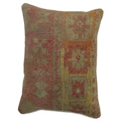 Zabihi Warm Vintage Turkish Rug Pillow