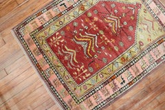 Zabiihi Collection Antique Bergama Turkish Prayer Niche Rug