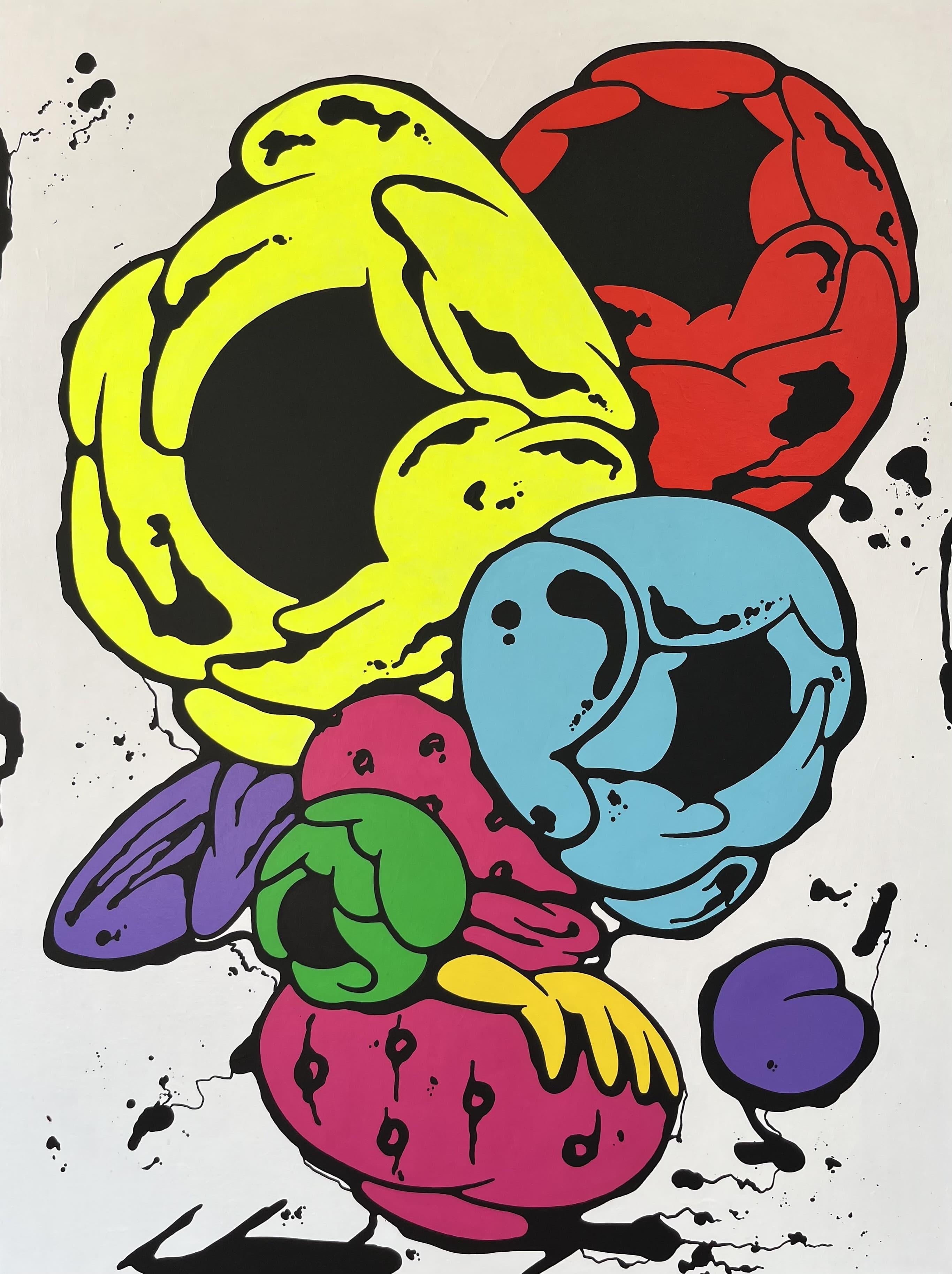Abstract Painting ZABUSA - Fleur dans un vase