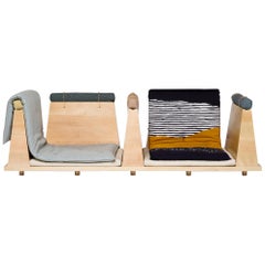 Zabuton Sofa, Handmade Japanese Futon on Modular Maple Frame