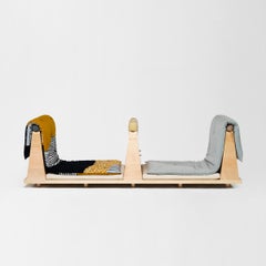 Zabuton Sofa, Handmade Japanese Futon on Modular Maple Frame, Kvadrat