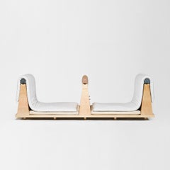 Zabuton Sofa, Handmade Japanese Futon on Modular Maple Frame, Kvadrat