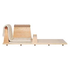 Zabuton Sofa, Handmade Japanese Futon on Modular Maple Frame, Kvadrat