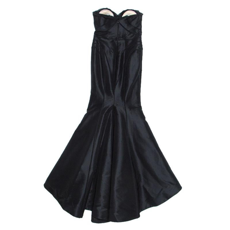 Zac Posen V-Neck Long Dress - Black Dresses, Clothing - ZAC42322 | The  RealReal