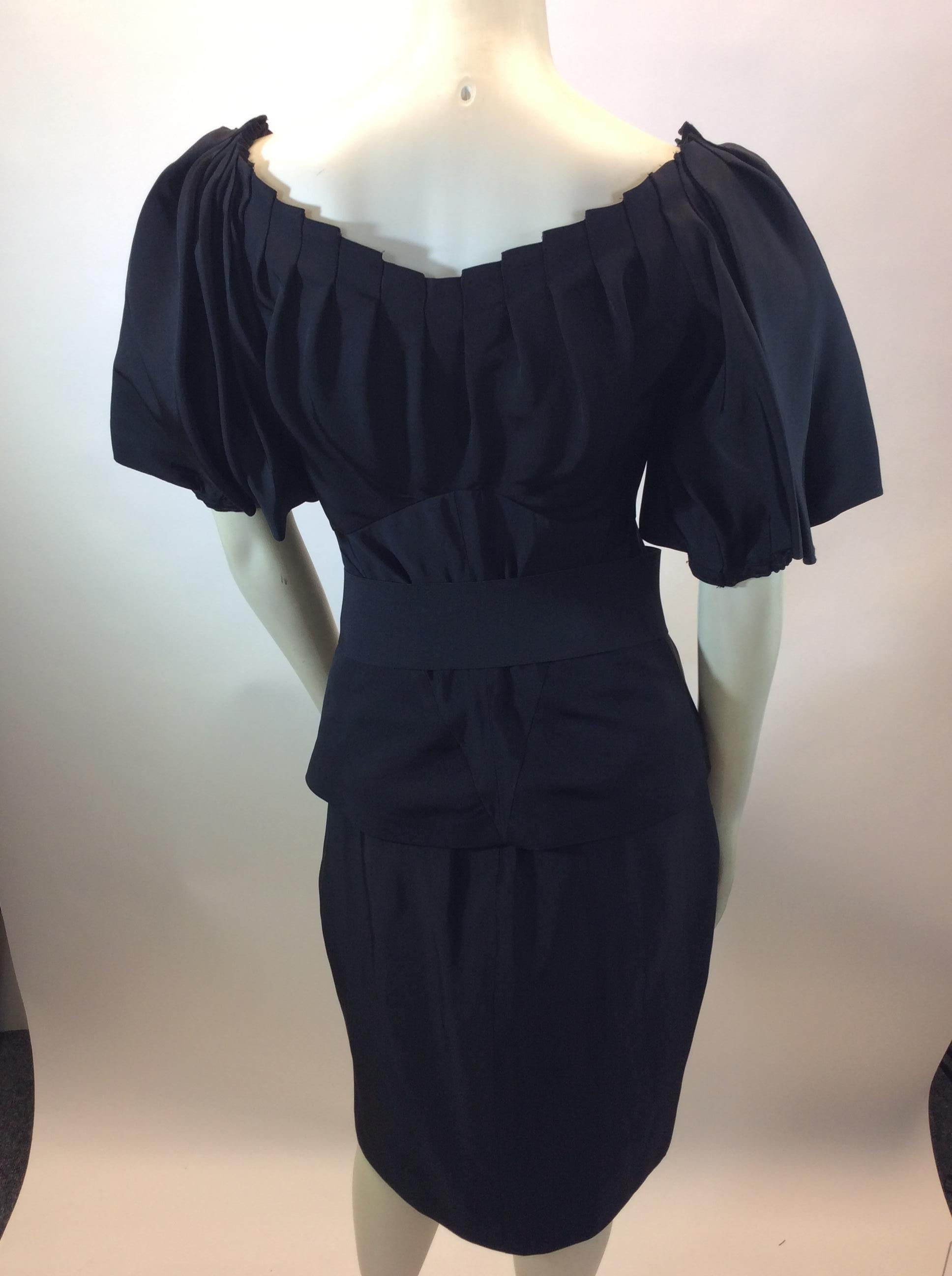 Zac Posen Black Three Piece Skirt Set In Good Condition For Sale In Narberth, PA