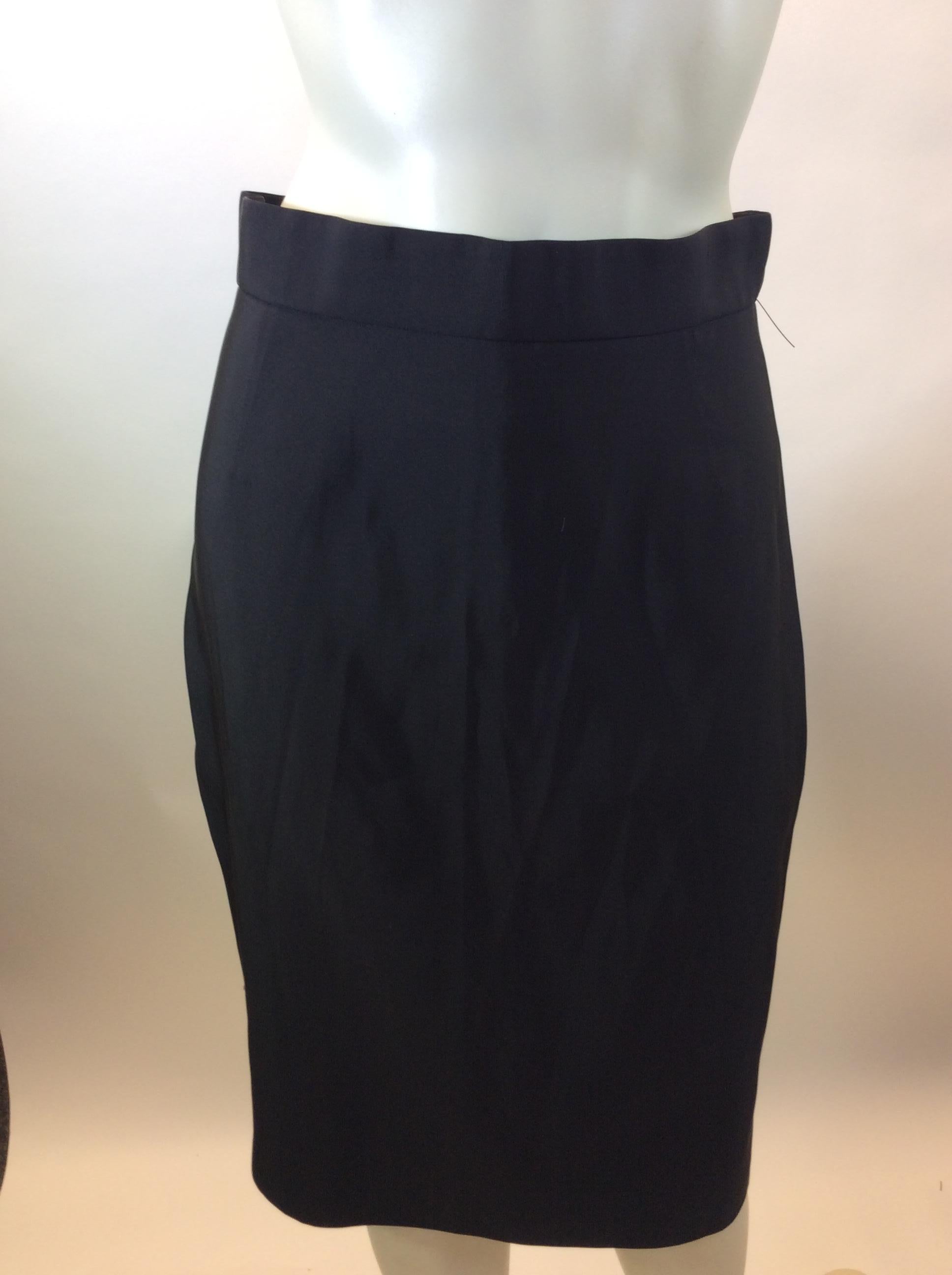 Zac Posen Black Three Piece Skirt Set For Sale 3