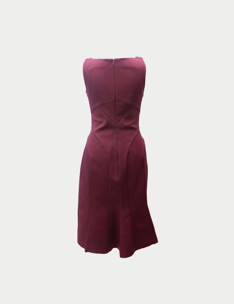 zac posen burgundy dress Francesca Dress, Navy Blue Le Fleur / XS