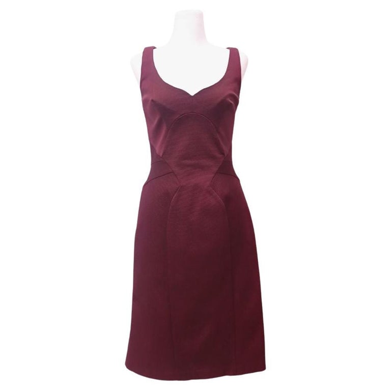 zac posen burgundy dress Frances 3 Dress