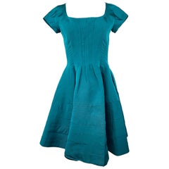 Zac Posen Green Mini Dress Size 6