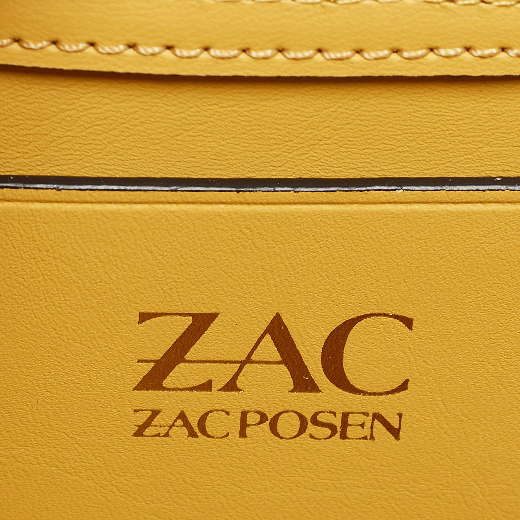 Zac Posen Light Yellow Leather Mini Eartha Belt Bag For Sale 1
