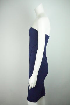 Zac Posen Navy Strapless Bodycon Dress w/ Navy Lining - 4 - NWT