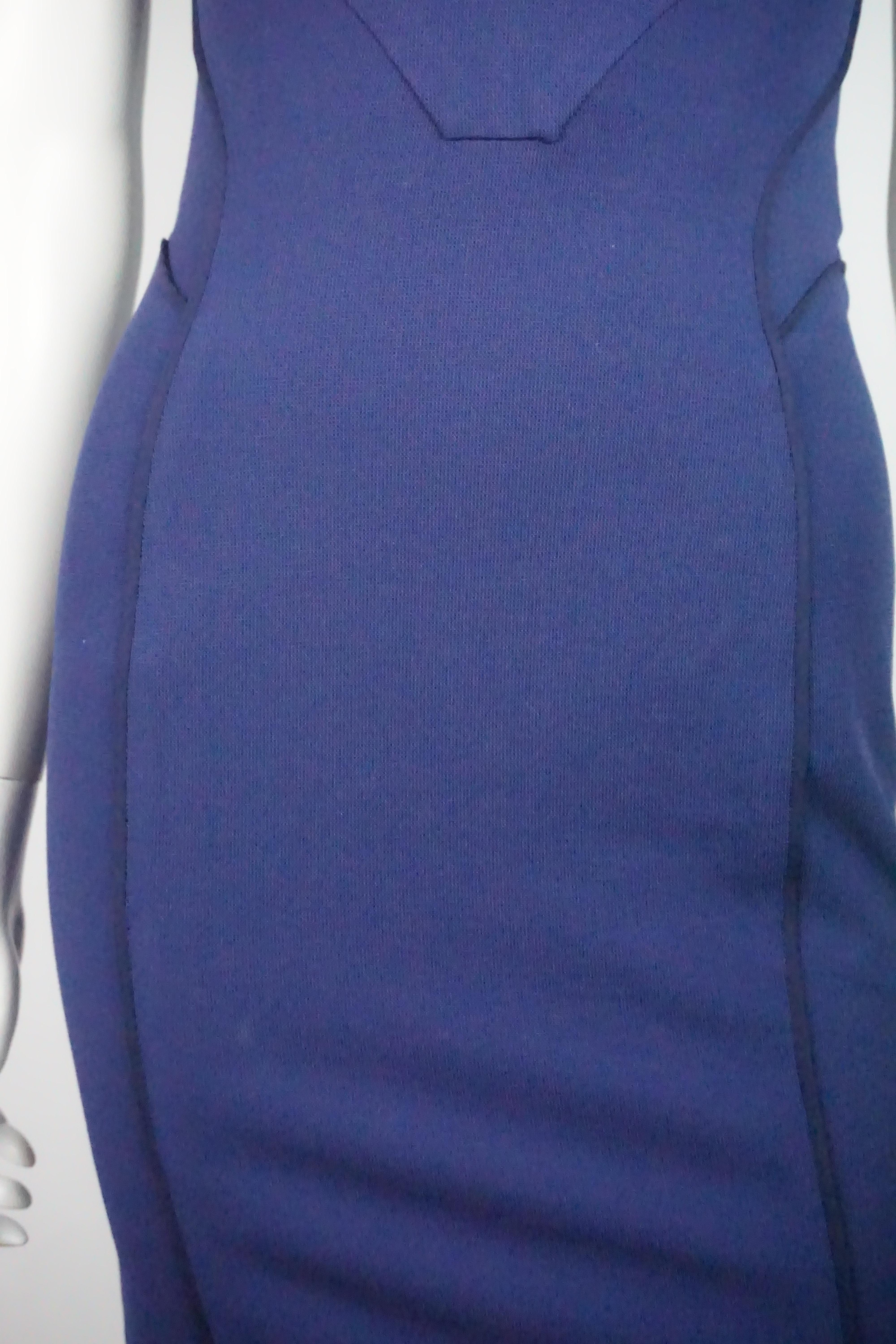 Zac Posen Vestido Bodycon azul marino sin tirantes con forro azul marino - 4 - NWT en Nuevo estado para la venta en West Palm Beach, FL