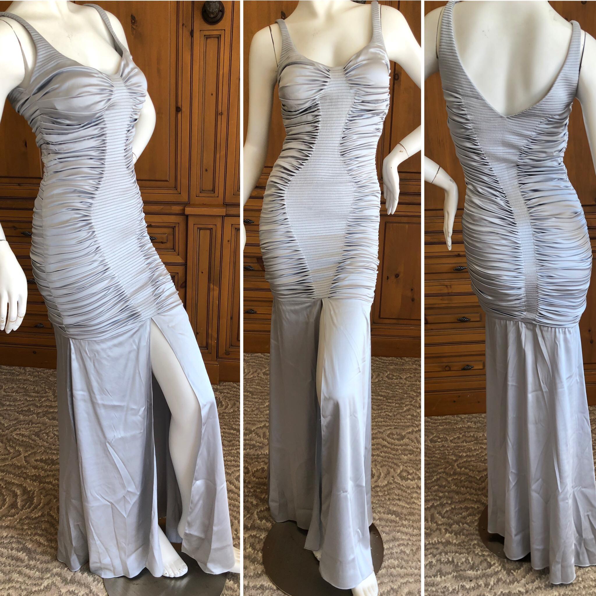 silver mermaid gown