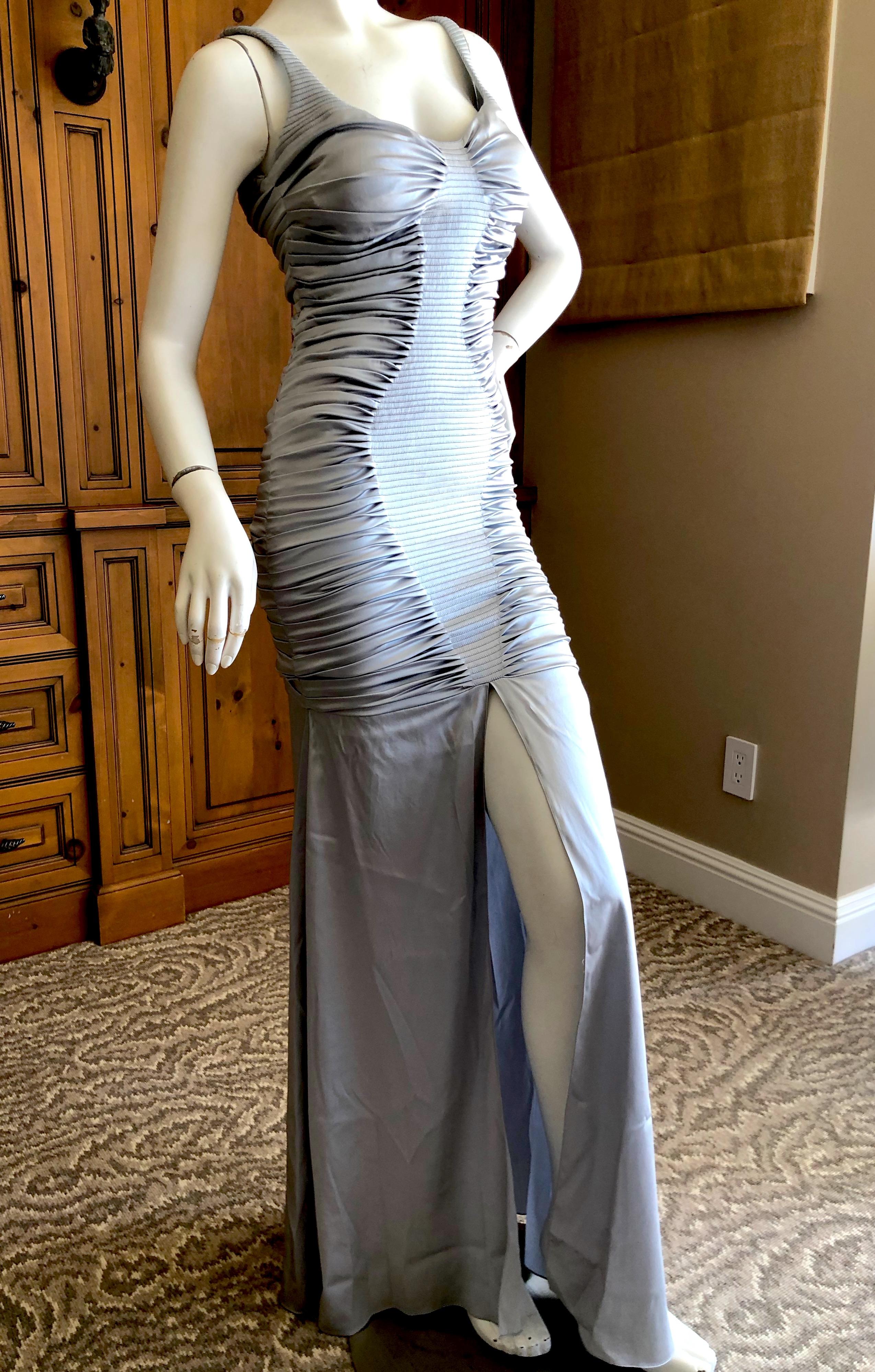ruched mermaid gown
