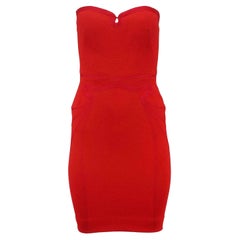Zac Posen Strapless Stretch Woven Mini Dress