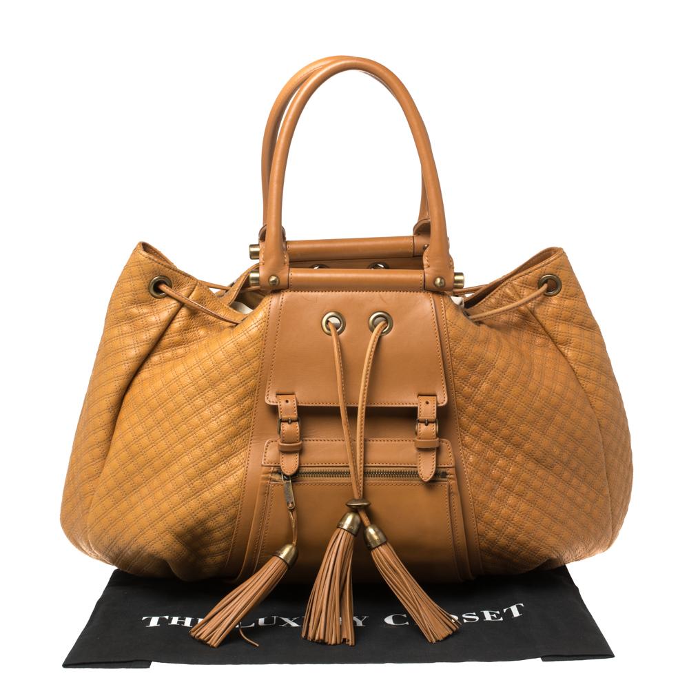 Zac Posen Tan Quilted Leather Beatrice Bag 5