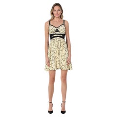 Zac Posen Z Spoke Abstract Silk Print Mini Dress Size XS