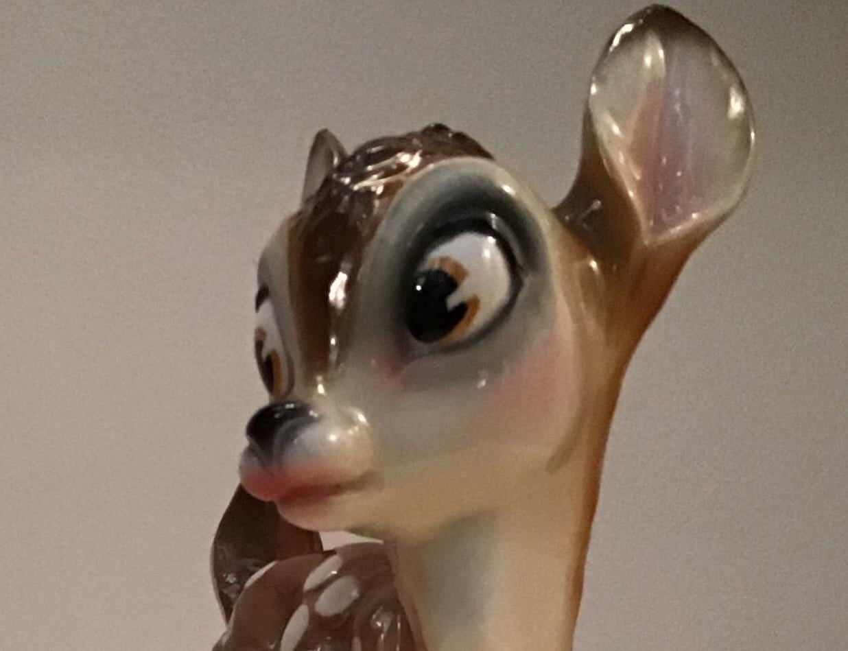 Zaccagnini Bambi Disney, Ceramic 1940 Italia In Excellent Condition In Milano, IT