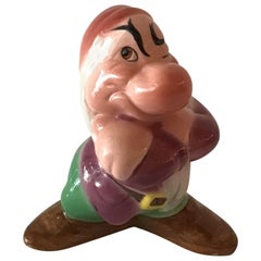 Zaccagnini “Brontolo“ Snow White and the Seven Dwarfs, Ceramic Italian