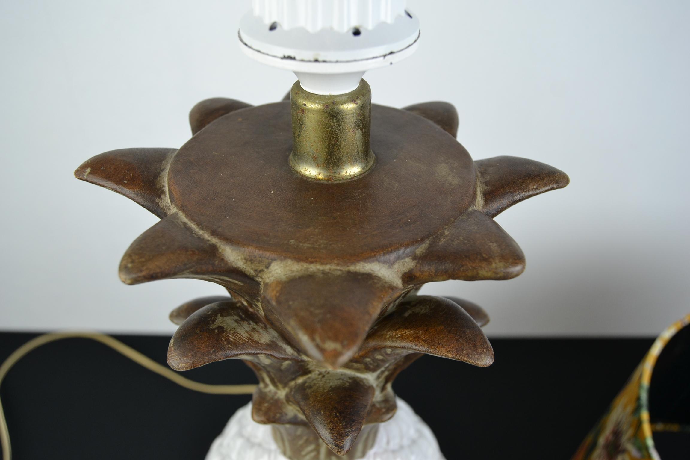 Zaccagnini Tischlampe aus Keramik mit Ananas, Italien, 1960er Jahre im Angebot 10