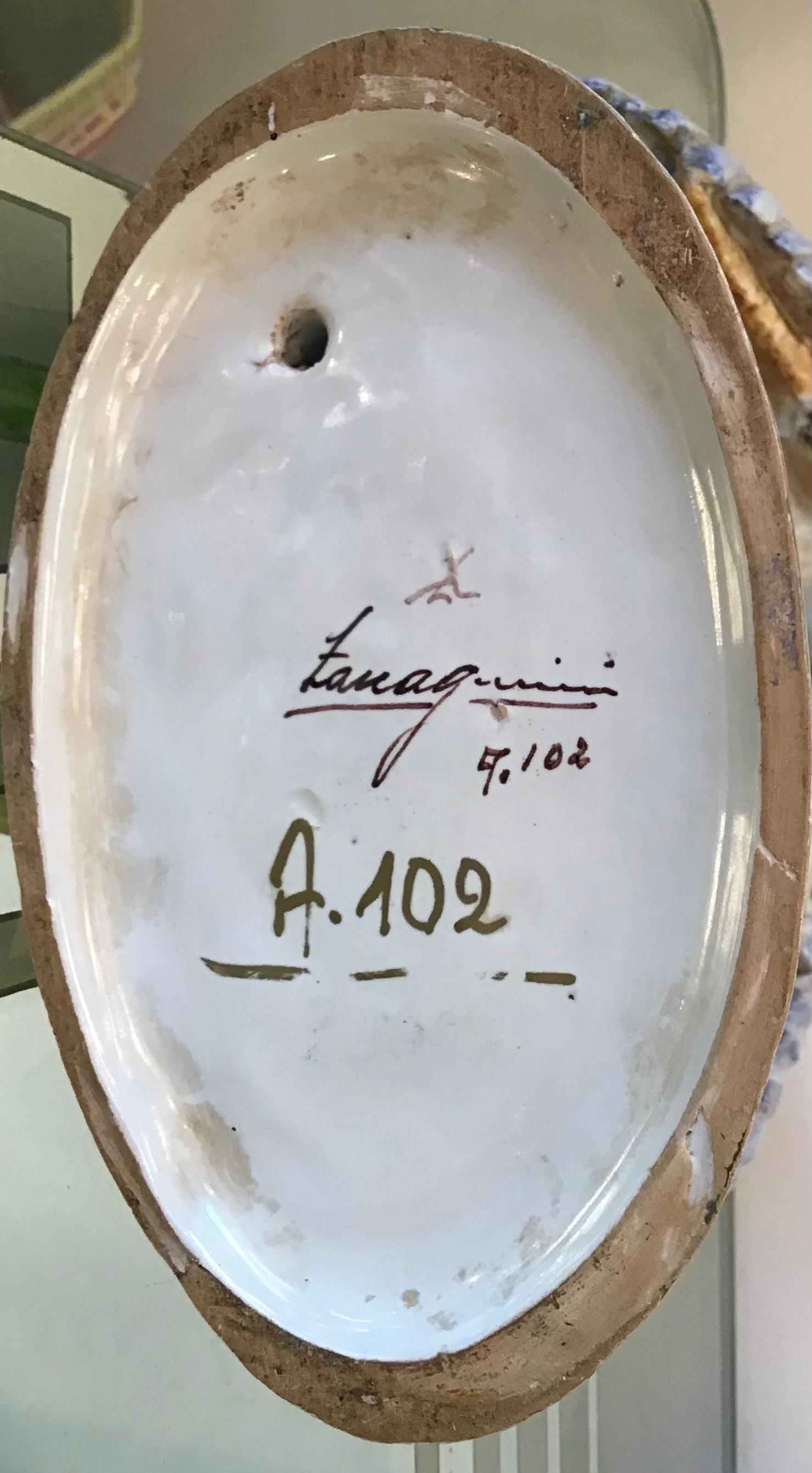 Italian Zaccagnini “Cicogne” Ceramic, 1940, Italy For Sale