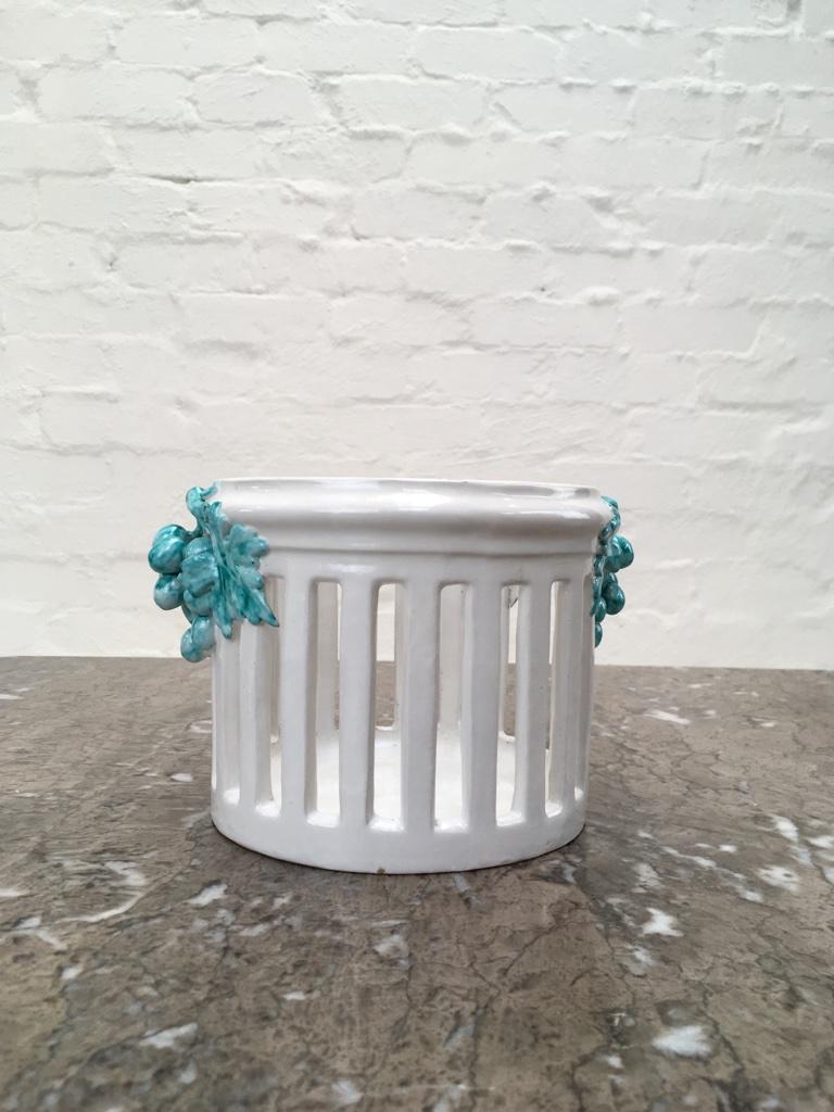 Mid-Century Modern Zaccagnini Majolica Planter, circa 1950 For Sale