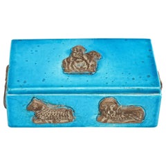 Zaccagnini Turquoise Ceramic Box